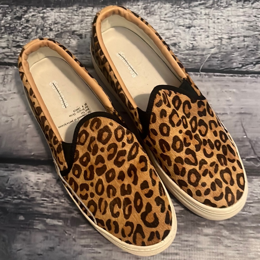 Leopard Print Slip-On Sneakers